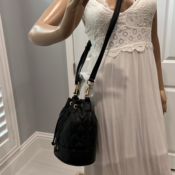 Vera Bradley Quilted Emerson Crossbody Black Genuine Leather - Picture 7 of 17